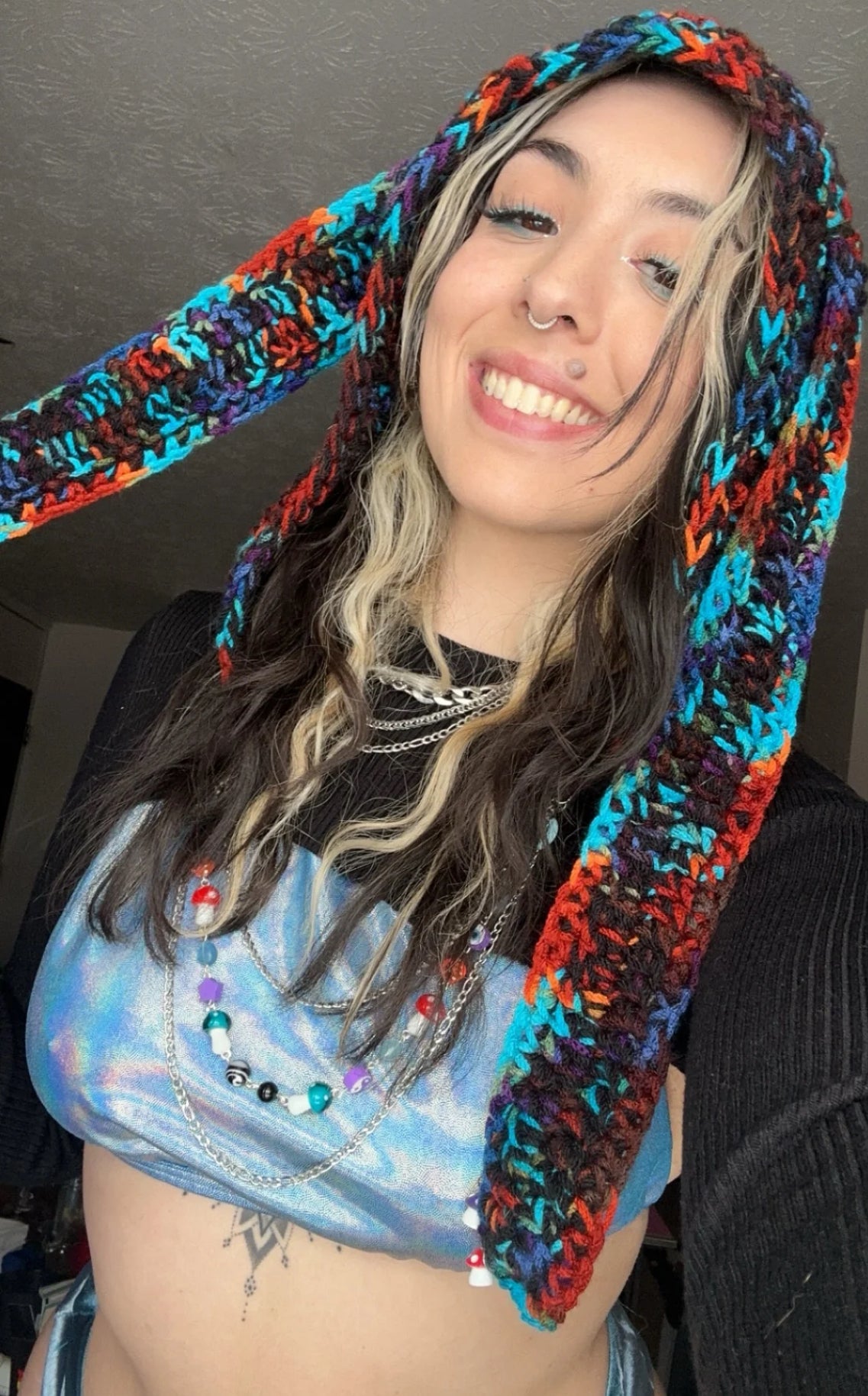 Mushroom Bunny Hood